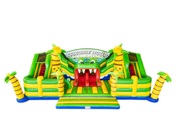 Buy the top of the Slideworld Crocodile bounce house online