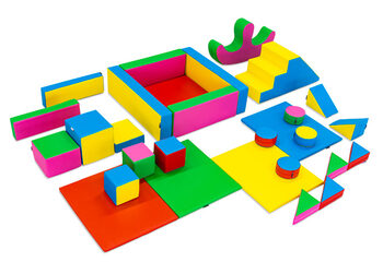 XXL Standard-themed Softplay Set with Colorful Blocks to Play