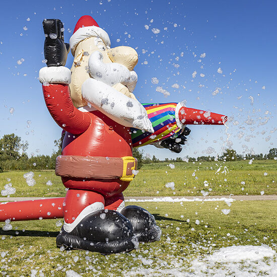 Opblaasbare schuim bubble kerstman kopen