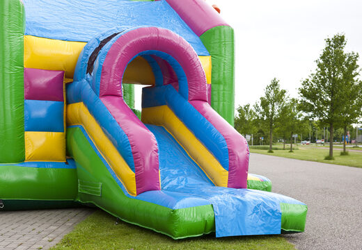 Buy an inflatable multifun bouncy castle for children with a party theme roof with a striking 3D object on top at JB Inflatables UK. Order bouncy castles online at JB Inflatables UK
