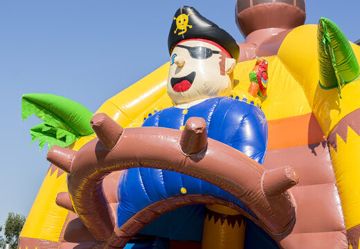 Order Multifun super pirate bouncy castle with slide for kids. Buy inflatable bouncy castles online at JB Inflatables UK