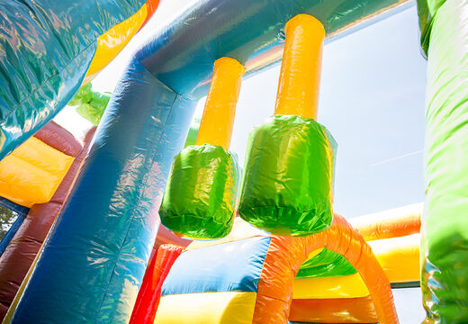 Fairytale bouncer with a slide for children. Buy inflatable bouncers online at JB Inflatables UK