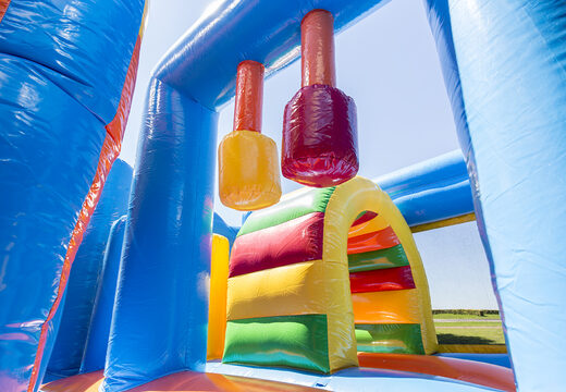 Order medium inflatable shark themed multiplay bouncer with slide for kids. Buy inflatable bouncers online at JB Inflatables UK