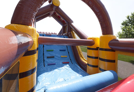 Order inflatable unique 17 meter wide obstacle course in pirate theme for kids. Order inflatable obstacle courses now online at JB Inflatables UK