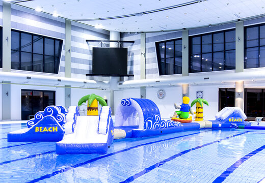 Order a double surfer run obstacle course for both young and old. Buy inflatable pool obstacle courses online now at JB Inflatables America