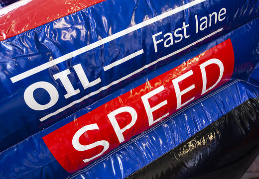 Order inflatable slide combo bounce house for kids in theme formula 1. Inflatable bounce houses with slide for sale at JB Inflatables UK