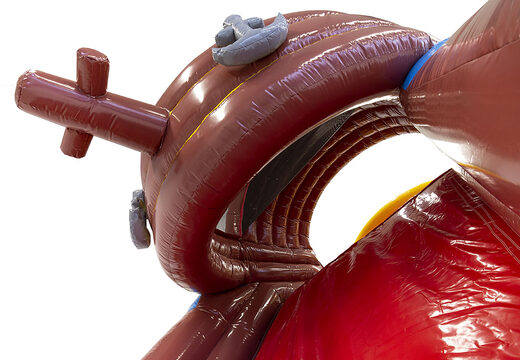 Buy mini 9m pirate boat obstacle course with 3D objects for kids. Order inflatable obstacle courses now online at JB Inflatables UK