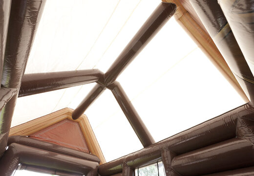 Order an inflatable Aprés Ski Hut with a standard size of 7 by 5 by 4 meters for both young and old. Buy inflatable winter attractions online now at JB Inflatables America