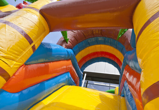 Buy inflatable indoor multiplay bounce house with slide in pirate ship theme for children. Order inflatable bounce houses online at JB Inflatables UK