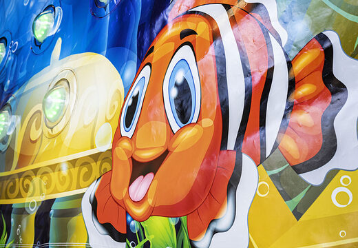 Order inflatable IPS Splash Wall seaworld theme detail with a water spray at the top for both young and old. Buy inflatable IPS Splash Walls now online at JB Inflatables America 