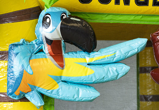 Buy mini inflatable jungle themed multiplay bounce house with slide for kids. Order inflatable bounce houses online at JB Inflatables UK