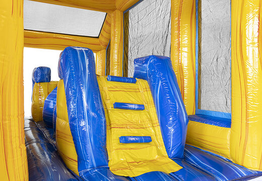 Buy inflatable modular 19 meter obstacle course in marble theme for kids. Order inflatable obstacle courses now online at JB Inflatables UK