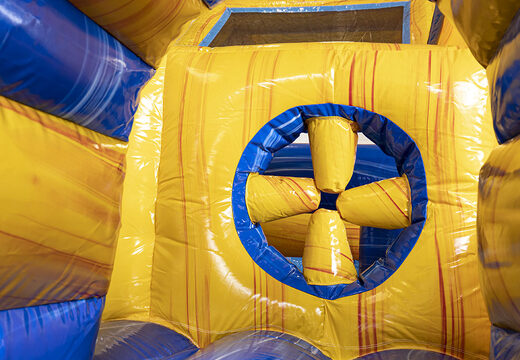 Order modular marble obstacle course 13.5 meters long with appropriate 3D objects for kids. Buy inflatable obstacle courses online now at JB Inflatables UK