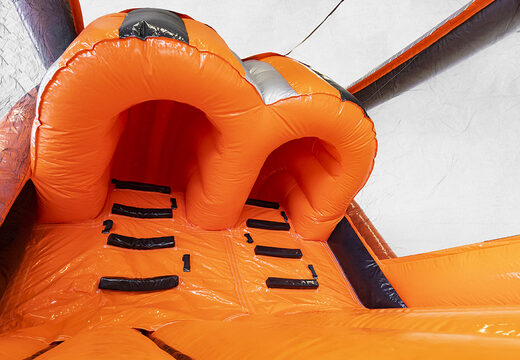 Buy inflatable 40-piece giga modular Tunnelslide obstacle course for children. Order inflatable obstacle courses online now at JB Inflatables UK