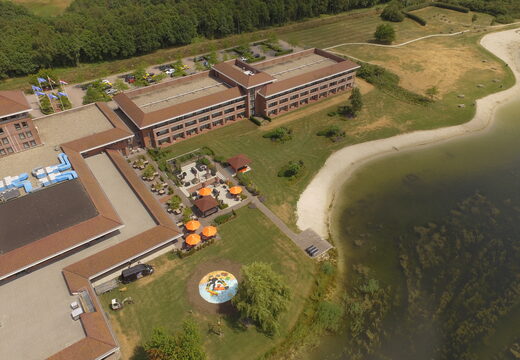 Custom round airmountain for kids for sale. Order custom airmountains at JB Inflatables UK