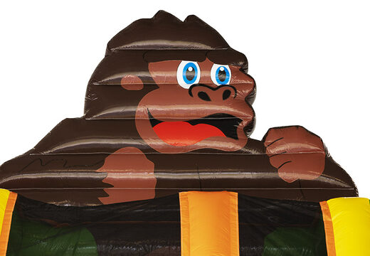 Buy a spectacular gorilla-themed inflatable slide with 3D objects for kids. Order inflatable slides now online at JB Inflatables UK