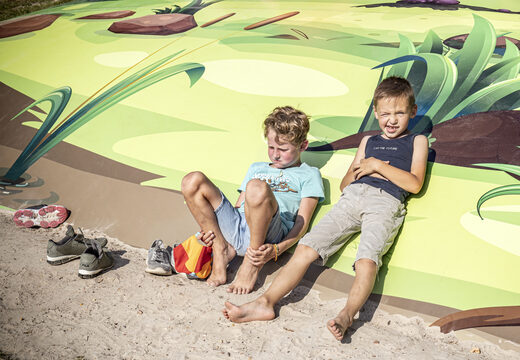 Custom fairy tale themed airmountain for kids for sale. Order custom airmountains at JB Inflatables UK