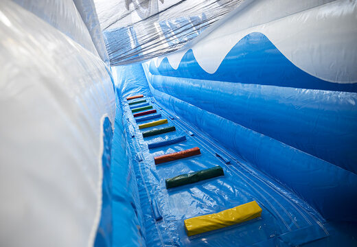 Perfect dolphin themed inflatable slide with 3D objects to order for kids. Buy inflatable slides now online at JB Inflatables UK