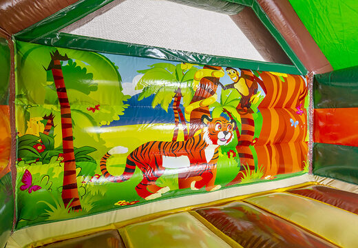 Order inflatable slide combo bounce house in amazone theme for children. Buy inflatable bounce houses with slide combo at JB Inflatables UK