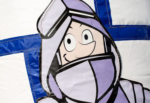 Midi inflatable multifun roofed bouncy castle in castle theme for sale. Buy bouncy castles at JB Inflatables UK online