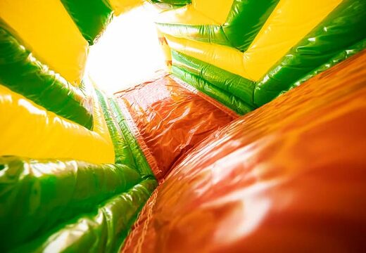 Crocodile-themed indoor inflatable crawl tunnel for kids. Order bouncers online now at JB Inflatables UK