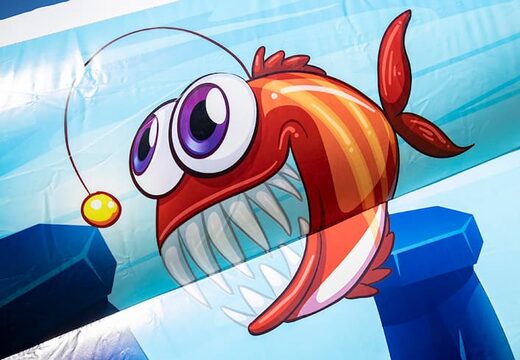 Buy a large inflatable seaworld themed open bubble park for kids. Order inflatable bouncy castles at JB Inflatables UK