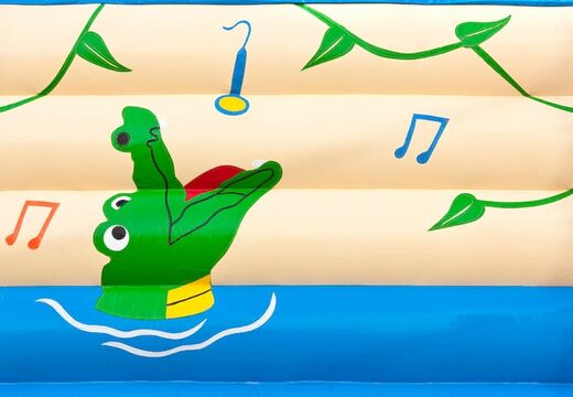 Buy standard crocodile bouncers with a 3D object at the top for children. Order bouncers online at JB Inflatables UK