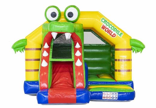 Buy crocodile themed inflatable bouncer with slide for kids