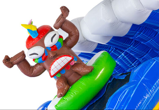 Inflatable water slide Waterslide D22 Hawaii with tropical theme for sale