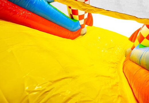 Order 13m inflatable obstacle course in Comic theme for kids. Buy inflatable obstacle courses now online at JB Inflatables America