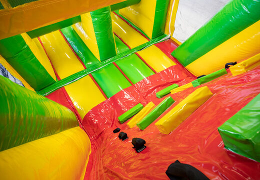 Order 13 meter long Jungle inflatable obstacle course for children. Buy inflatable obstacle courses now online at JB Inflatables America