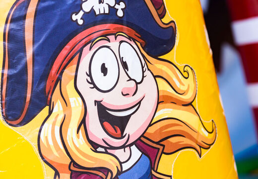 Inflatable bouncy castle with slide and play object for sale