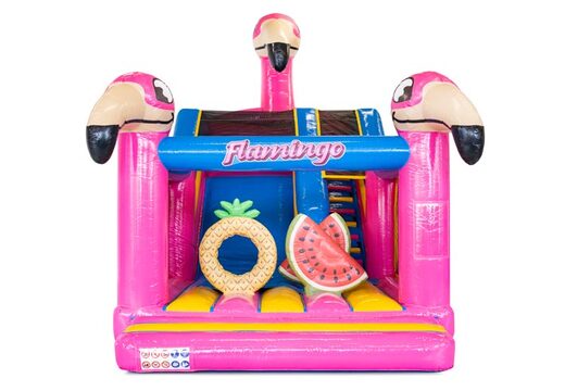 Buy Multi Slide Flamingo bouncy castle at JB Inflatables