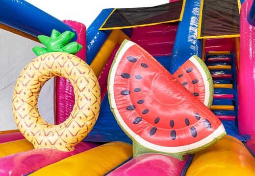Tropical details on bouncy castle from JB Inflatables specials