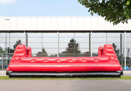 Buy black red foosball table with unique sliding boarding system with bottom