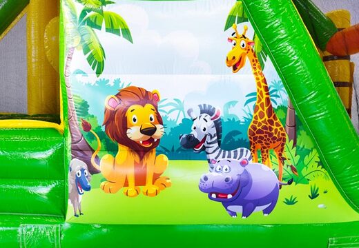 Jungle animals on obstacle course module Base Jump