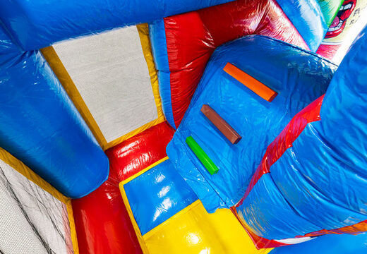 Ladder in Multiplay bouncy castle in comic theme for sale at JB