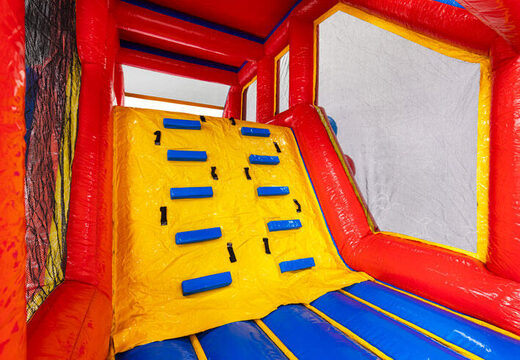 Climbing wall in self-build obstacle course expansion Base Jump