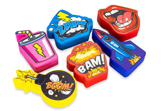 Softplay theme set with comic images of animals