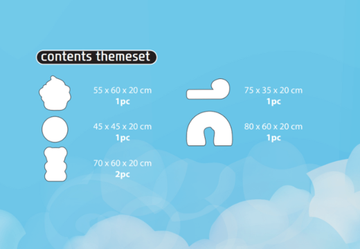 Contents of Softplay Theme Set in Candy Theme order online at JB