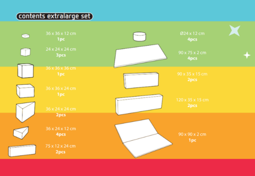 Order the contents of the Softplay XL set in Unicorn theme from JB Meppel