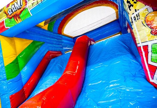 Buy blue red slide from Multiplay dubbelslide inflatable at JB