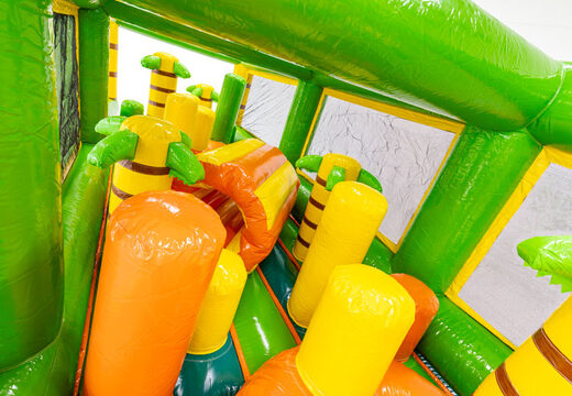 Obstacle course module "Pillar Dodger" with pillars and crawl space