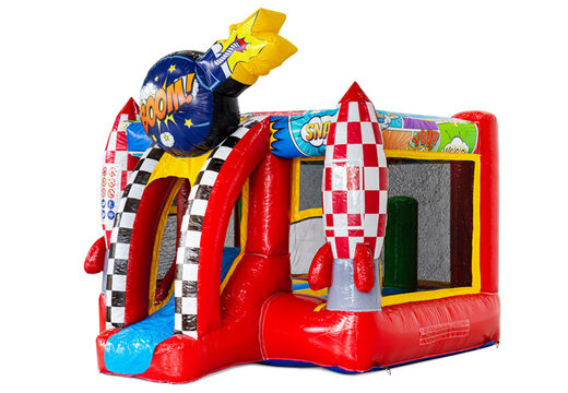 Order the Midi Bounce Comic bouncy castle in Comic style online at JB Inflatables